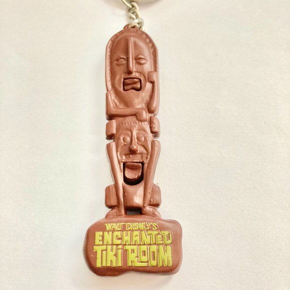 Disney World Enchanted Tiki Room Keychain Purse Charm Zipper Pull Disneyana - Picture 5 of 10